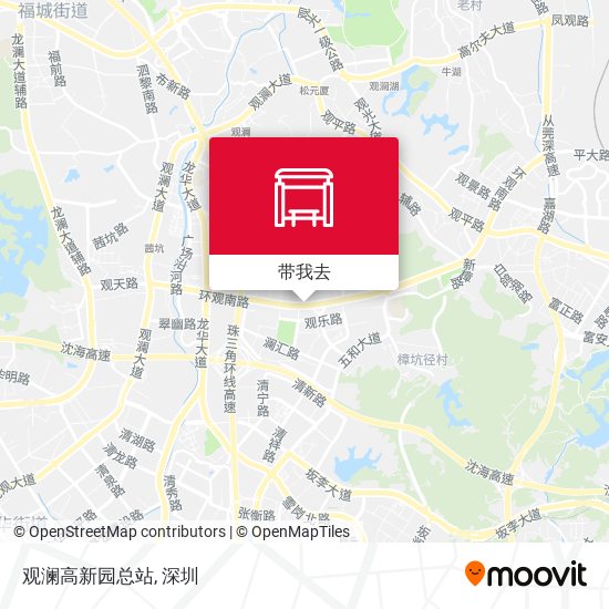 观澜高新园总站地图