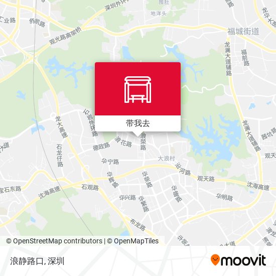 浪静路口地图