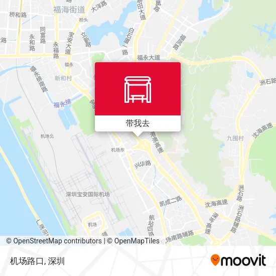 机场路口地图