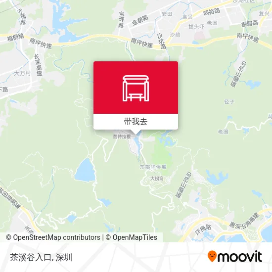 茶溪谷入口地图