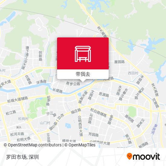 罗田市场地图