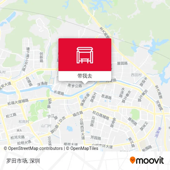 罗田市场地图