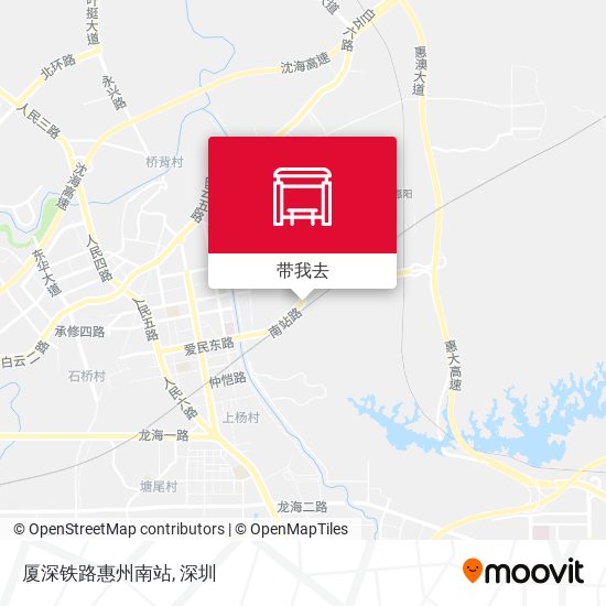 厦深铁路惠州南站地图