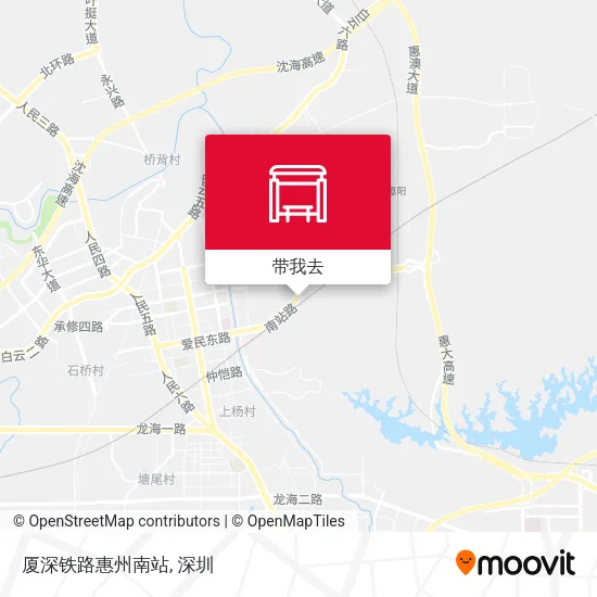 厦深铁路惠州南站地图