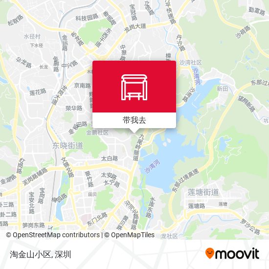 淘金山小区地图