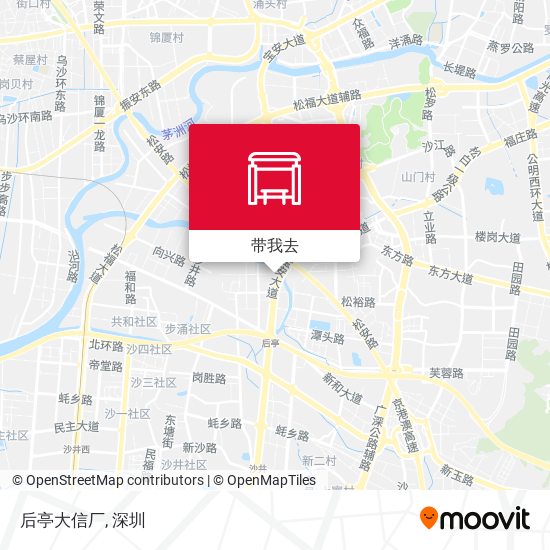 后亭大信厂地图