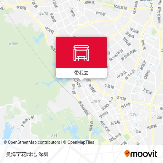 曼海宁花园北地图