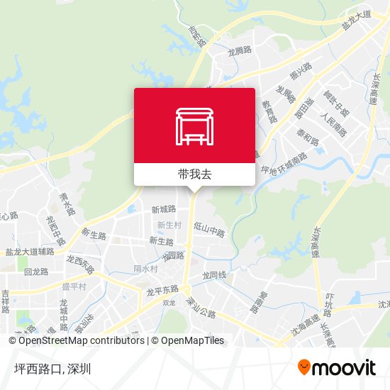 坪西路口地图