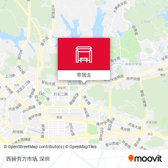 西丽劳力市场地图