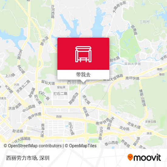 西丽劳力市场地图