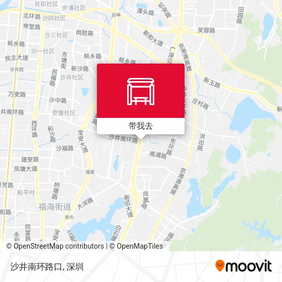 沙井南环路口地图