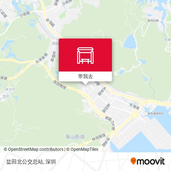 盐田北公交总站地图