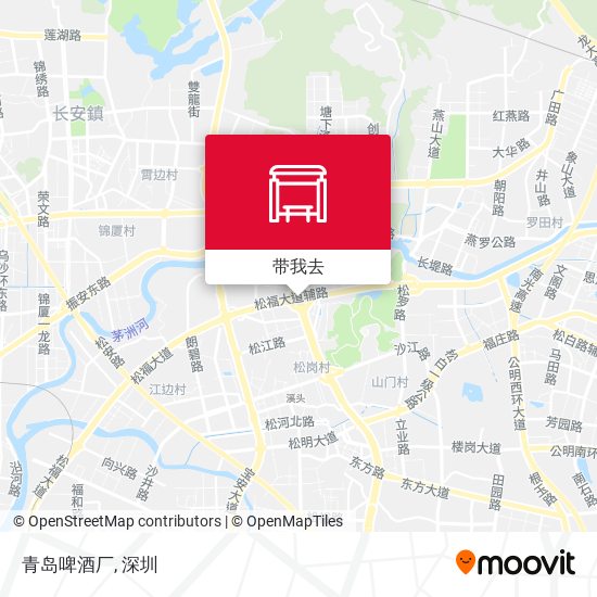 青岛啤酒厂地图