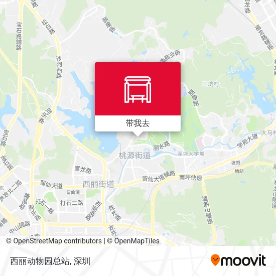 西丽动物园总站地图
