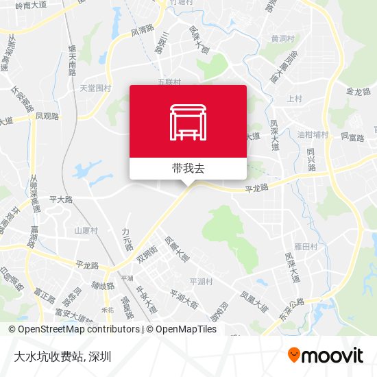 大水坑收费站地图