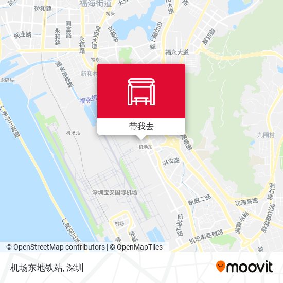 机场东地铁站地图
