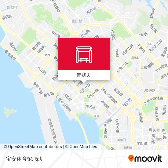 宝安体育馆地图