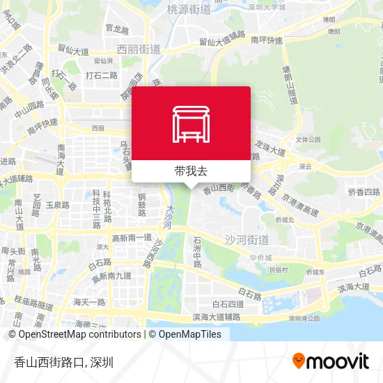 香山西街路口地图