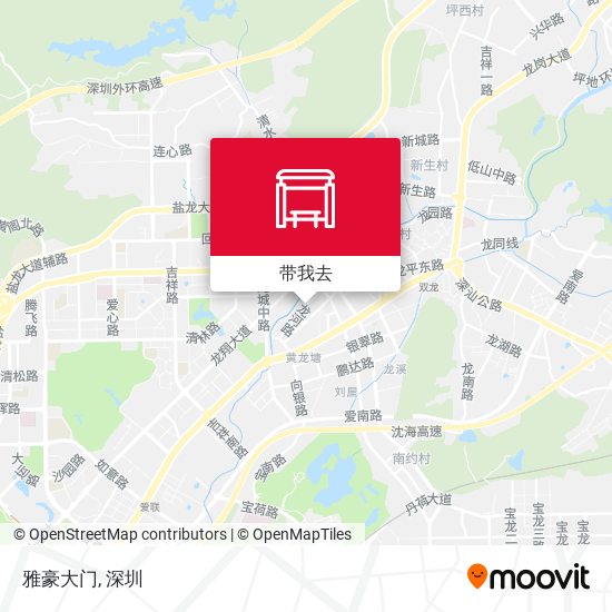 雅豪大门地图