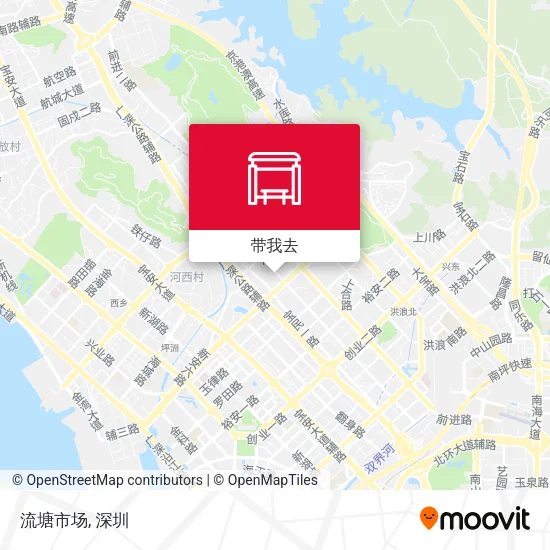 流塘市场地图