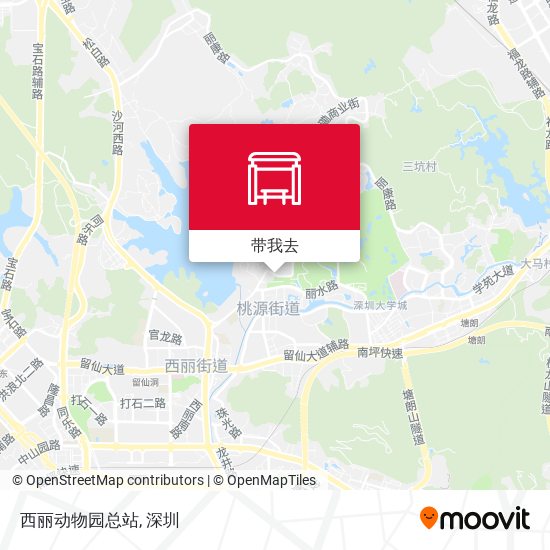 西丽动物园总站地图