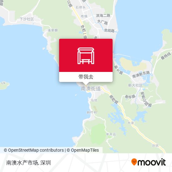 南澳水产市场地图