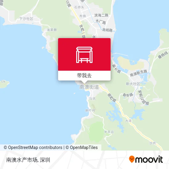 南澳水产市场地图
