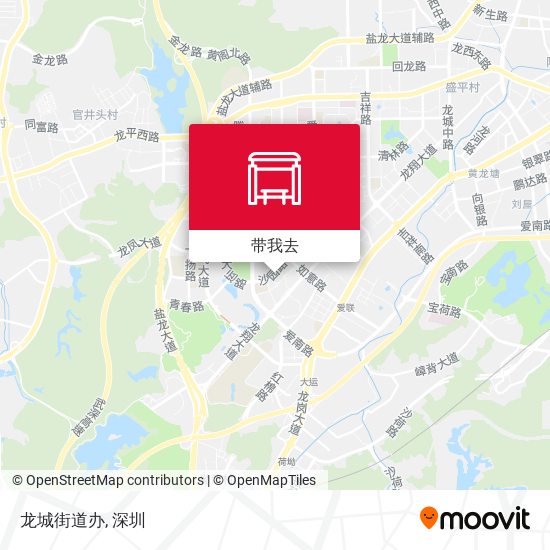 龙城街道办地图