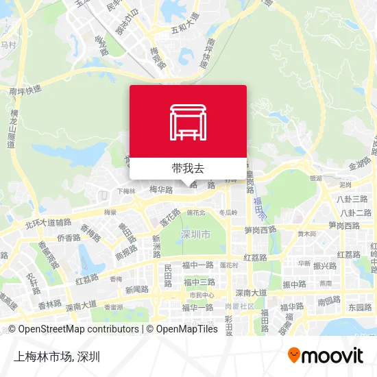 上梅林市场地图