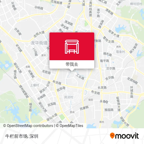 牛栏前市场地图
