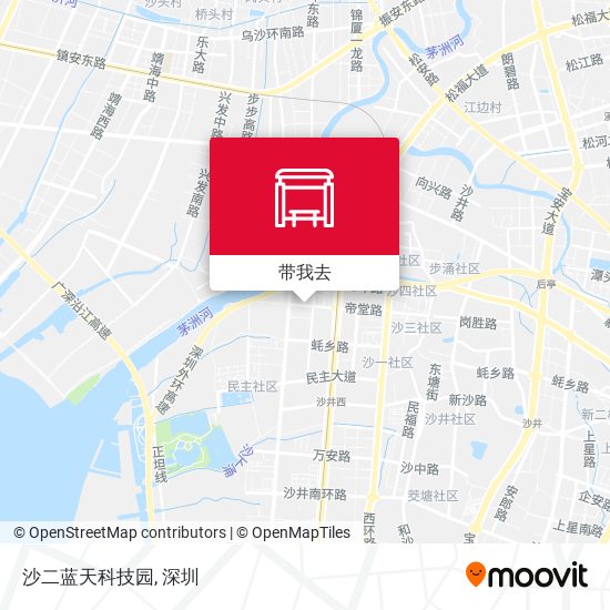 沙二蓝天科技园地图