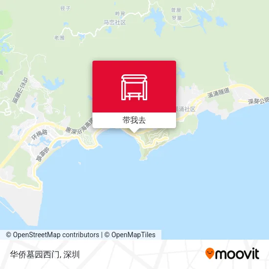 华侨墓园西门地图
