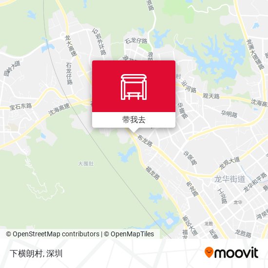 下横朗村地图