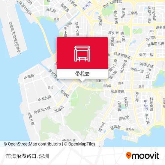 前海沿湖路口地图