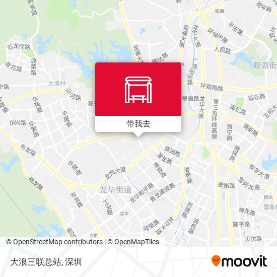 大浪三联总站地图