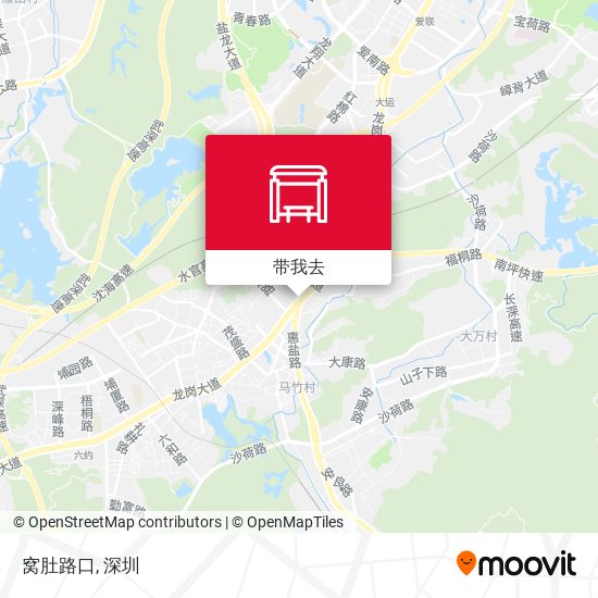 窝肚路口地图