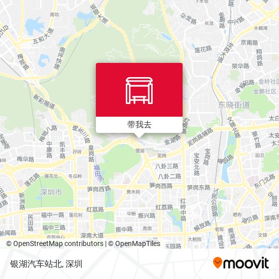 银湖汽车站北地图