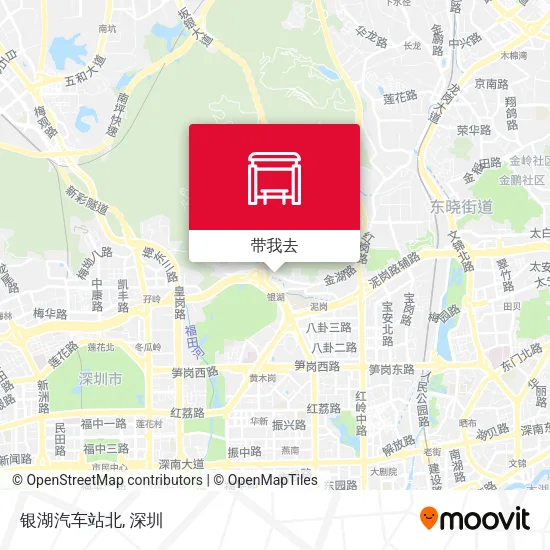 银湖汽车站北地图