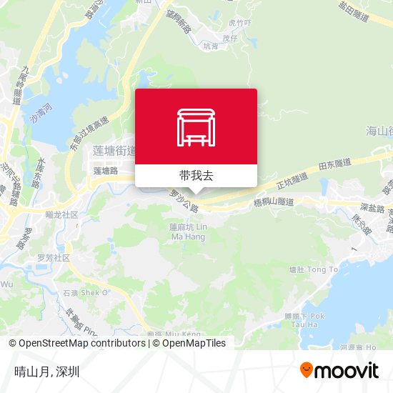 晴山月地图