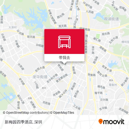 新梅园四季酒店地图