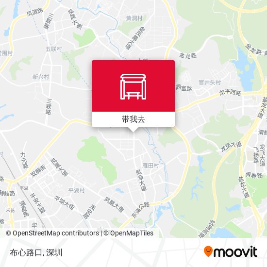 布心路口地图