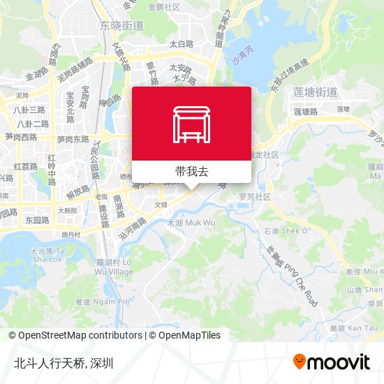 北斗人行天桥地图