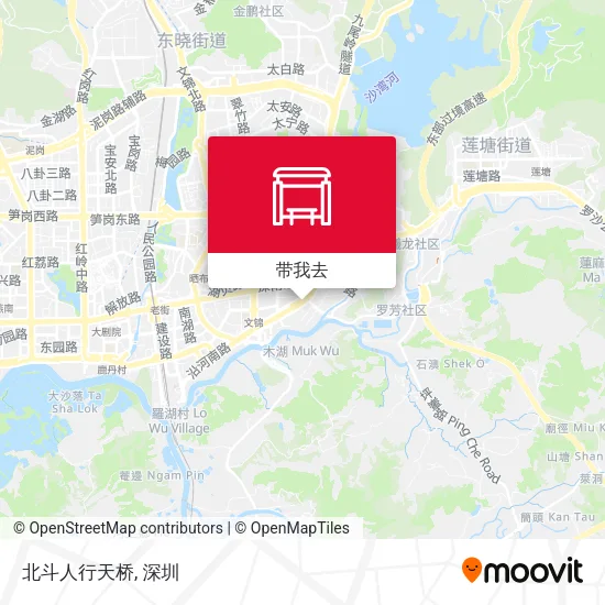 北斗人行天桥地图