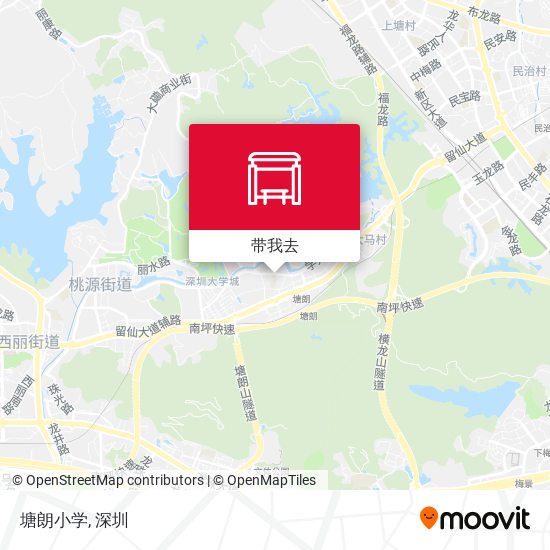 塘朗小学地图