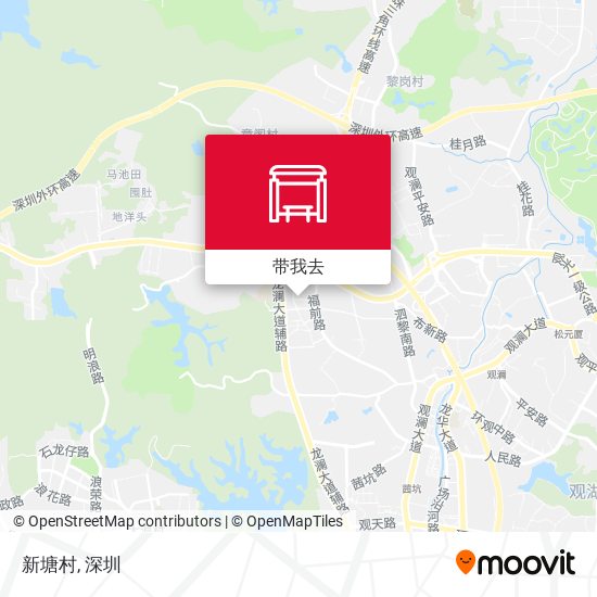 新塘村地图