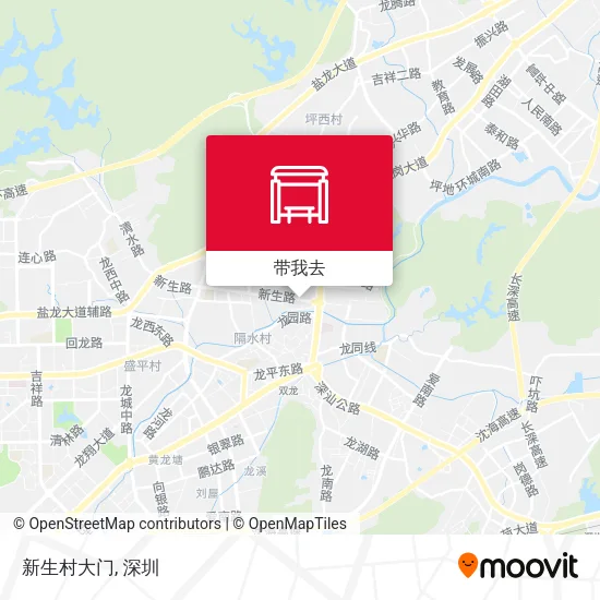 新生村大门地图