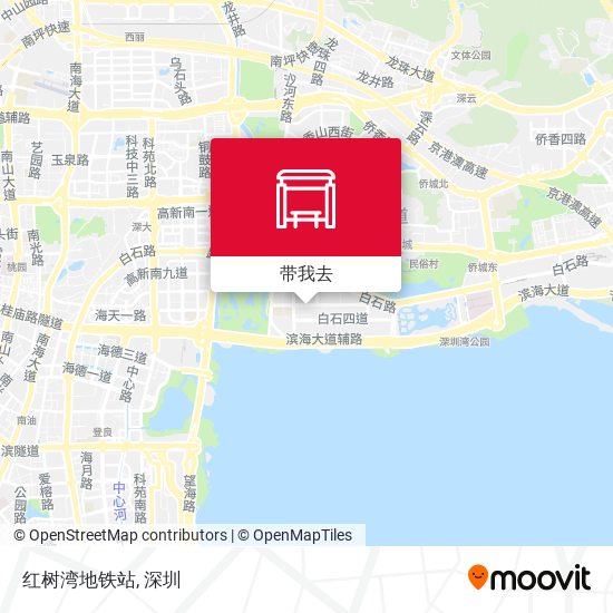 红树湾地铁站地图