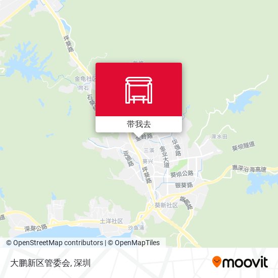 大鹏新区管委会地图