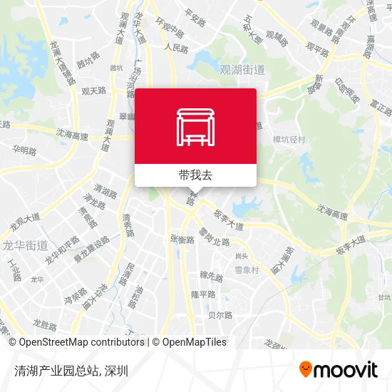 清湖产业园总站地图