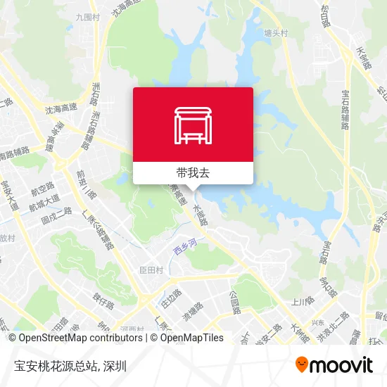 宝安桃花源总站地图